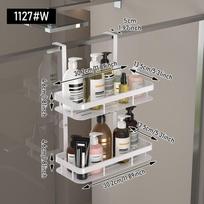 Back Hook Bathroom Storage Rack Double Layer Wall Mounted Rack New Shower Storage Rack  Toilet balta