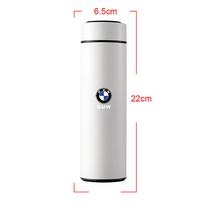 1 vnt. termoso buteliukas, išmanusis puodelis su temperatūros indikatoriumi, 304 nerūdijančio plieno vakuuminis izoliuotas išmanusis puodelis, skirtas BMW M Performance 1pc gray