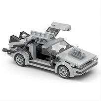 MOC Latest Back To The Future Time Machine Car Constructing Blocks Kit Deloreaned Speed Vehicle Bricks Kid Toys Ideal For Children Gifts PDF Insturction