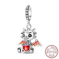 New Charm Bead Charms copper Dragon Baby Hold Heart Pendant Charm Bead Charms Compatible With Authentic Charm Bracelets Bead Charms Do It Yourself Jew