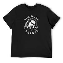 The Dude Abides T-Shirt T-shirts man rapper graphic tees sports fans outfits for men S juoda