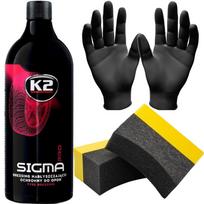 K2 Sigma Pro 1L Blizgiklis Priežiūros Priemonė Juodiklis Padangoms Plastikams