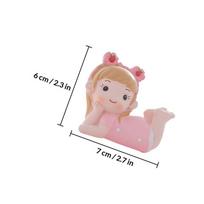 1Pcs Vivid Resin Cake Adornment Lovely Shape Birthday Party Cake Decor for Baking Dessert Table Desk Bookshelf Home rožinė