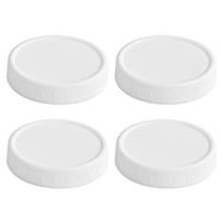 4Pcs 70/86MM Wide Mouth Mason Jar Lid Reusable Leak Proof Canning Cover Dishwasher Safe Food Grade Jar Sealing Lid Top Cap M balta