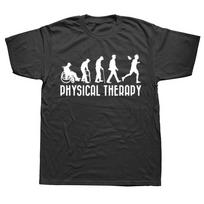 Evolution of Physical Therapy Funny PT Therapist T Shirts Graphic Cotton Streetwear Birthday Gifts Summer Style T-shirt Men -... S įvairiaspalvis