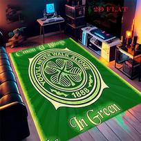 Celtic Football Club  Carpet Rug for Living Room Bedroom Home Sofa Decoration,Kids play Nonslip Floor Mat 40x60cm( 15x23in )