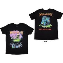 Megadeth Unisex T-Shirt: Contaminated (Back Print) (X-Large) 2XL