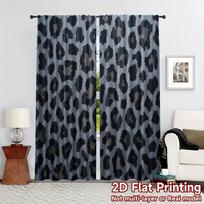 Leopard Print Design Pattern Print Drapes Room Darkening Window Curta For Home Decor,Rod Pocket Blackout Curta Bedroom 53x116CM&2 panels