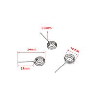 DIY AA Battery Nickel Wire Coil Springs; 5-pcs Positive & Negative Contact Plate