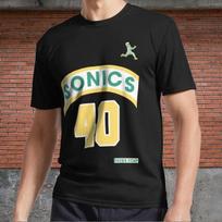 Shawn Kemp Retro Supersonics Jersey 90s Logo Men's T-Shirt Funny Size S to 5XL XXXXL