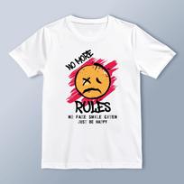 No More Rules  Grunge Streetwear T-Shirt | Edgy & Bold Graphic Tee | Unisex Cas XXXL