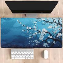 Sakura cherry blossom Mouse Pad HD Printing Gamer keyboard Nonslip PC Gaming keyboard Mousepad office xmm XXL Desk Mat 400x800x2mm
