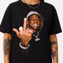 Lil Wayne Middle Finger T-Shirt Rap Hip Hop NWT S