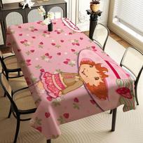 S-Strawberry Cartoon S-Shortcake Girl Home Tablecloths Dining Decoration And Rectangular Table Accessories Waterproof Cloth 90x140cm