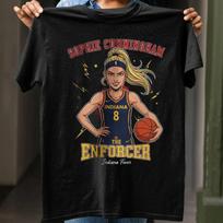 SALE - Sophie Cunningham Enforcer Unisex Tee, Basketball Fan Gift, Sports Shirt, L