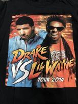 DRAKE VS LIL WAYNE Hip Hop Rap 2014 Tour T-Shirt  LII159 XL
