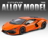 1:18 Lamborghini Revuelto  Alloy Sports Car Model Diecast Metal Track Racing Car Vehicle Model Sound And Light Kids Toy Gift
