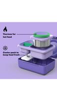 OmieBox UP Pietų dėžutė su termosu, Galaxy purple