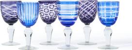 Polspotten Vyno taurės Cobalt Mix 250 ml, 6 vnt.
