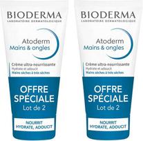 Set Duo Bioderma Atoderm Hydrating Hand Kreminis, 2 vnt., 50 ml