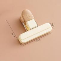 Thickened Large Sealing Clip Snack Sealing ClipMoisture-proof Small Clip Household Milk Powder Tea Sausage Mouth Sealing Clip Small size - bare clip smėlis