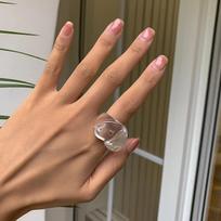 Acrylic Resin Rings Set for Women Girls Irregular Marble Pattern Colorful Transparent Ring Rings Jewelry Gifts balta
