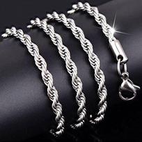 European & American Fashion Men's Hip Hop Dragon Bone Pendant Choker with Titanium Steel & Braided Stainless Steel Chain Necklace 45cm Length