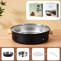Portable Stainless Steel Barbecue Grill Multifunction Beige Green Black BBQ Stove Non-stick Barbecue Stove Camping Barbecue