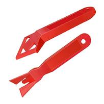 2 Pieces Glass Glue Angle Scraper Silicone Caulking Tool Glue Shovel for Kitchen 1