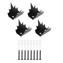 4/8 vnt. tvora vinys Anti-Climb tvora dygliukai Atsparūs oro sąlygoms apsauginis barjeras Komerciniai tvora dygliukai 4pcs