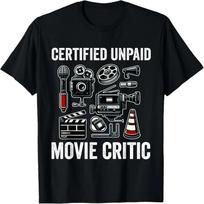 Movie Critic Cinema Film Fan Lover Funny Reviewer Director T-Shirt S įvairiaspalvis