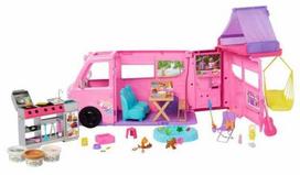 Prekė su pažeista pakuote. Automobilis lėlei Mattel Barbie Dream Camper, rožinė sp.