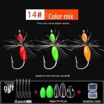 Micro Fly Fishing Lure Set with Spinner Hooks for Mackerel and Crucian Carp