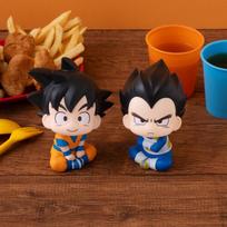 2 vnt. Anime Dragon Ball Z Žiūrėti į viršų Goku Vegeta Veiksmo figūrėlė Lėlė Figūrėlė Q versija Kawaii PVC Modelis Statulėlė Kolekcija Dovana Žaislas 9cm