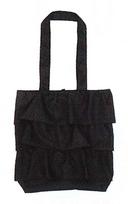 Friends Hill Solid Frill Tote Bag, Black, YW-297-341