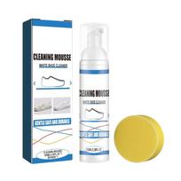 White Shoe Cleaner (100ml) Stain Remover Spray Removes Dirt Mild Ingredients Efficient White Shoe Cleansing Foam