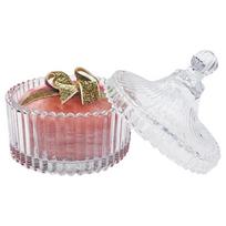 Large Body Powder Puff Clear Long Pile Dustproof Powder Breath Owner Bathroom Conceit Storage Jar
