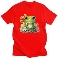 Custom Funny Frog T Shirts for Men 100 Cotton Tees Tshirt ShortSleeve Fashion Tshirt Clothes S