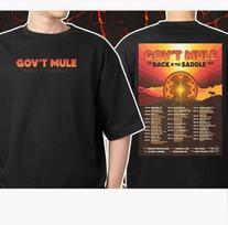 Govt Mule Back In The Saddle Tour 2025 100% Cotton T-shirt Mens Womens Tees Top XL
