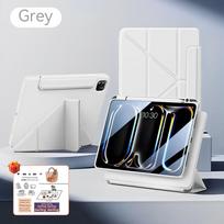For iPad Magnetic Case for IPad 11th A16 Pro Air 13 11 M3 M2 M4 Funda Cover For iPad 12.9' 9 8 7 6 5 4 10 Th Mini 7 6 Case iPad 11th A16 pilka