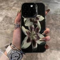 Oil Painting Lily Flower Pattern Phone Case For Xiaomi Redmi Note 14 13 12 11 Pro Plus 5G 12S 11S Redmi 13C 14C 13 12 4G Cover Redmi 12 4G gray
