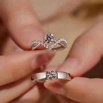 Moissanite Diamond Ring, Imitation Diamond Women'S Light Luxury, Niche High-End Delicate Ring