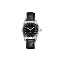 Hamilton Khaki Field Automatic Mechanical Movement 100 Meters Water Resistant Interstellar Travel Watch 38 Black Dial Unisex watches H70405730 Regular Watch Box black