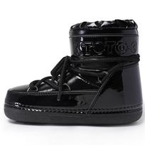 Women's 2025 Winter Moon Boots - Warm, Water-Repellent, Thin Sole, Mid-Calf Style 39/40 (Approx. 25cm Inner Length)