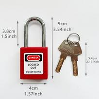 Lockout Locks Keyed Different, 2 Keys Per Lock Out Tag Out Padlocks, Safety Padlocks For Electrical Lockout Tag Out Kits