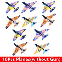 Launcher Airplane Toys For Kids Summer Outdoor Catapult Gun Foam Glider Flying Plane Toy Game Gifts For Boys Novelty  Gag Toys