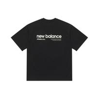 New Balance Linear Heritage Brushed Back Jersey Oversized T-Shirt Asia Sizing 'Black' Unisex AMT42335-BK XS