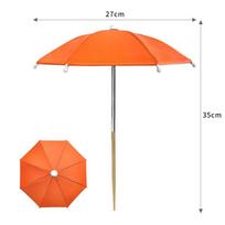 Windproof Patio Plant Umbrella Silver Shade Garden Shade Cover Plant Shade Umbrella  Plant oranžinė