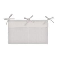 Baby Crib Organizer Bedside Storage Bag Hanging Bag For Dormitory Bed Bunk Hospital Bed Rails Book Toy Diaper Pockets Bed Holder Gray