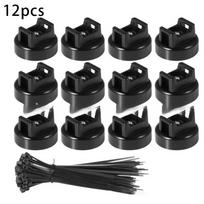 12/15/20/28Pcs Car Wiring Strip Magnetic Zip Tie Cable Organizer Strong Plastic Magnetic Cable Holder For Cable Management gray